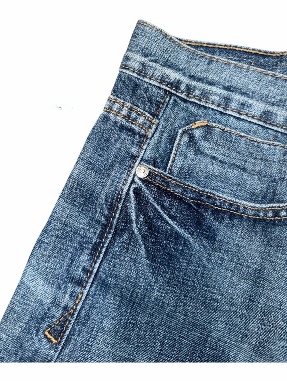Calvin Klein Blue Denim High-Rise Jean Shorts
